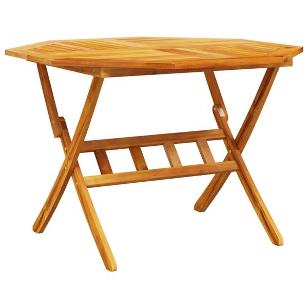 Grote foto vidaxl tuin eetset 5 pcs bruin middelgroot massief acaciahout tuin en terras tuinmeubelen