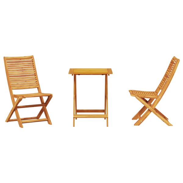 Grote foto vidaxl tuinmeubel set 3 pcs natuurlijk hout 60 x 60 x 75 cm tuin en terras tuinmeubelen