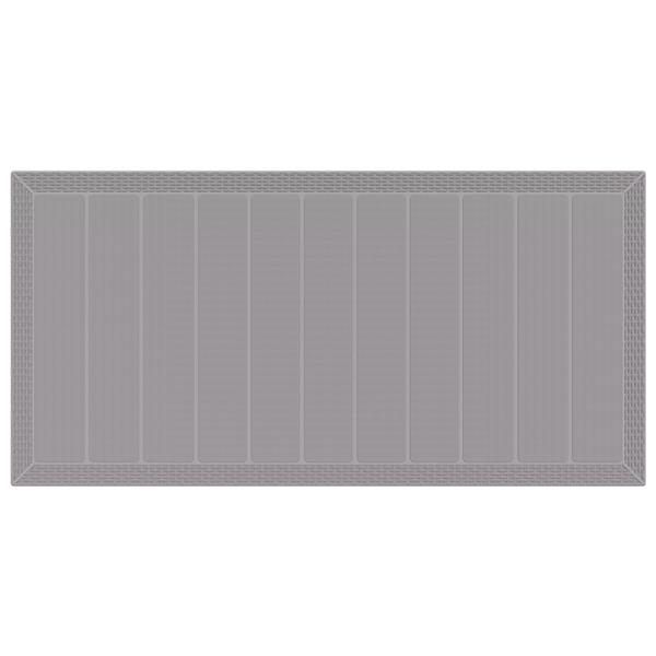 Grote foto vidaxl tuin eetset 7 pcs lichtgrijs 200 x 100 x 73 cm polypropyleen tuin en terras tuinmeubelen