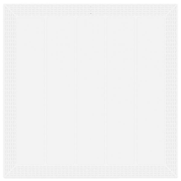 Grote foto vidaxl tuin eetset 3 pcs wit 100 x 100 x 73 cm poly rattan tuin en terras tuinmeubelen