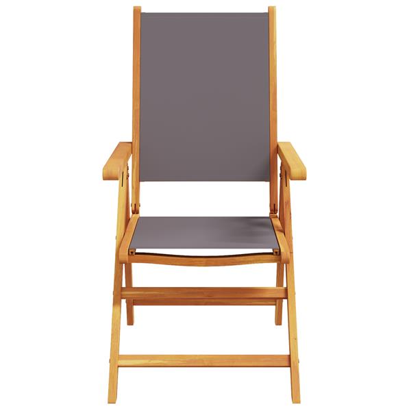 Grote foto vidaxl tuin eetset 5 pcs antraciet 4 zitter hout textiel tuin en terras tuinmeubelen