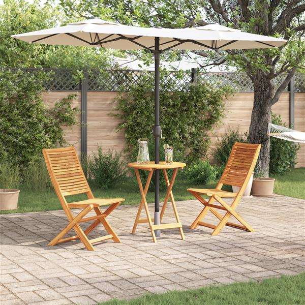 Grote foto vidaxl tuinmeubel set 3 pcs natuurlijk hout 60 x 60 x 75 cm tuin en terras tuinmeubelen