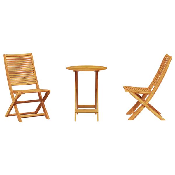 Grote foto vidaxl tuinmeubel set 3 pcs natuurlijk hout 60 x 60 x 75 cm tuin en terras tuinmeubelen