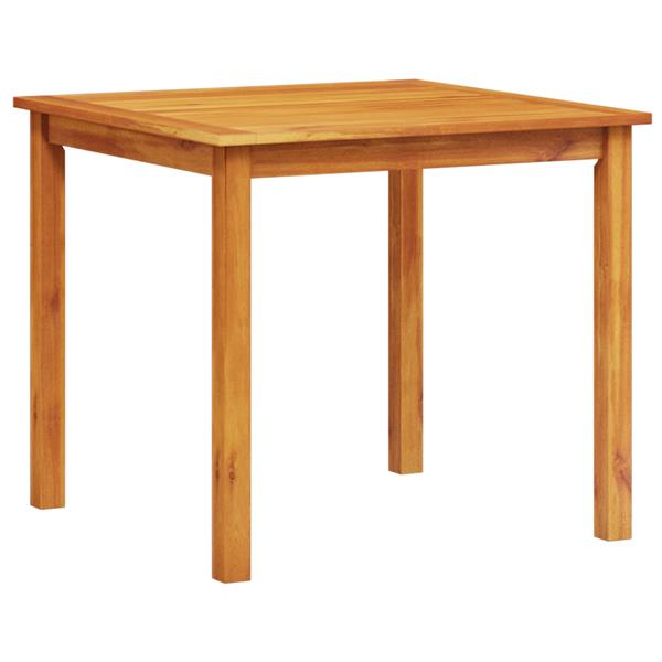 Grote foto vidaxl tuin eetset 3 pcs natuurlijk hout 90 x 90 x 74 cm tuin en terras tuinmeubelen