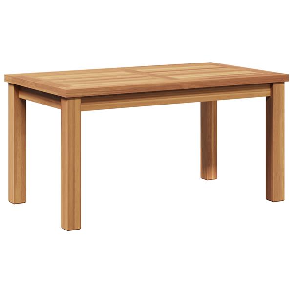Grote foto vidaxl salontafel bruin 70 x 40 x 36 cm massief teakhout tuin en terras tuinmeubelen