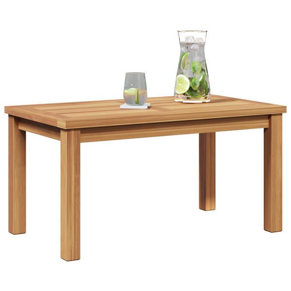 Grote foto vidaxl salontafel bruin 70 x 40 x 36 cm massief teakhout tuin en terras tuinmeubelen