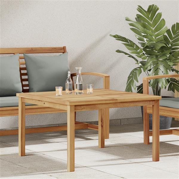 Grote foto vidaxl salontafel bruin 85 x 85 x 45 cm massief teakhout tuin en terras tuinmeubelen