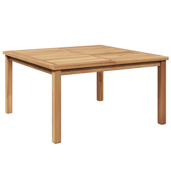 Grote foto vidaxl salontafel bruin 85 x 85 x 45 cm massief teakhout tuin en terras tuinmeubelen