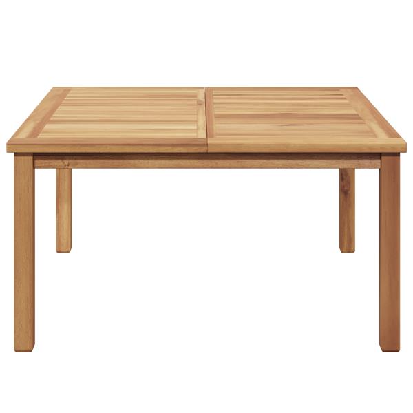Grote foto vidaxl salontafel bruin 85 x 85 x 45 cm massief teakhout tuin en terras tuinmeubelen