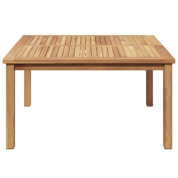 Grote foto vidaxl salontafel bruin 85 x 85 x 45 cm massief teakhout tuin en terras tuinmeubelen