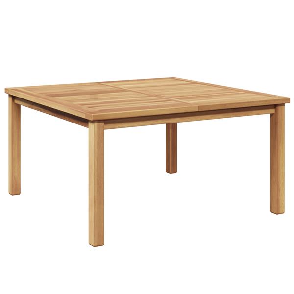 Grote foto vidaxl salontafel bruin 85 x 85 x 45 cm massief teakhout tuin en terras tuinmeubelen