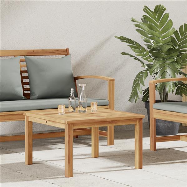 Grote foto vidaxl salontafel bruin 60 x 60 x 36 cm massief teakhout tuin en terras tuinmeubelen