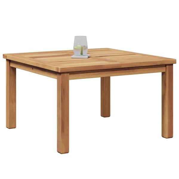 Grote foto vidaxl salontafel bruin 60 x 60 x 36 cm massief teakhout tuin en terras tuinmeubelen