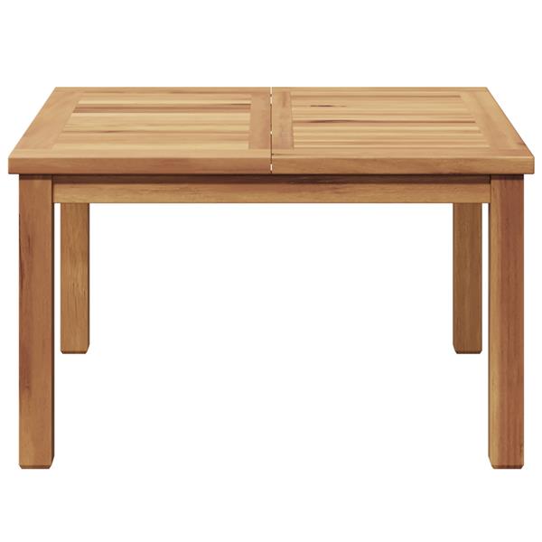 Grote foto vidaxl salontafel bruin 60 x 60 x 36 cm massief teakhout tuin en terras tuinmeubelen