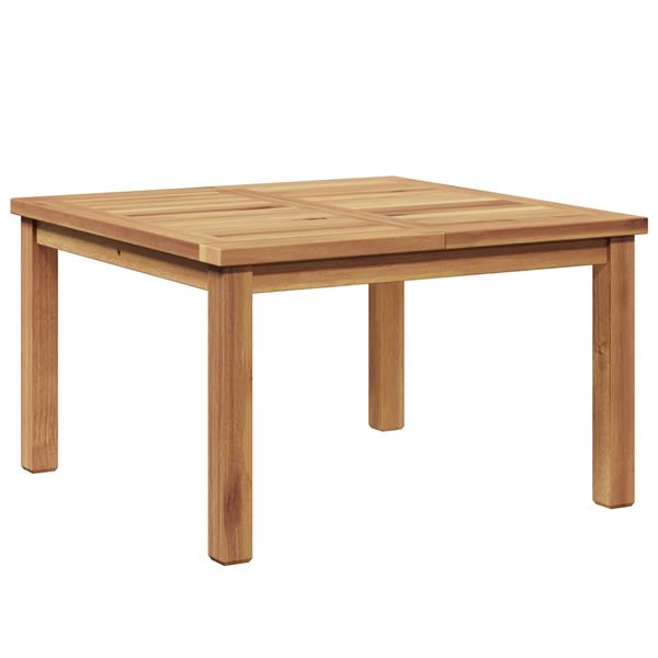 Grote foto vidaxl salontafel bruin 60 x 60 x 36 cm massief teakhout tuin en terras tuinmeubelen
