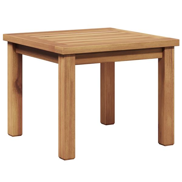 Grote foto vidaxl salontafel bruin 45 x 45 x 36 cm massief teakhout tuin en terras tuinmeubelen