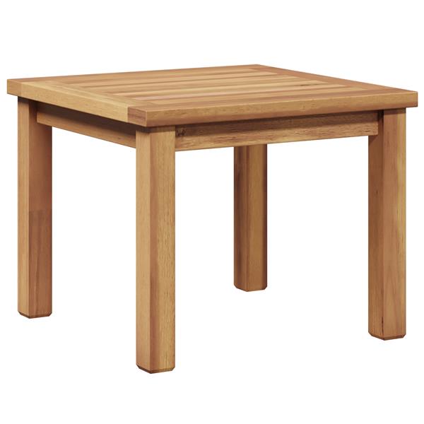 Grote foto vidaxl salontafel bruin 45 x 45 x 36 cm massief teakhout tuin en terras tuinmeubelen