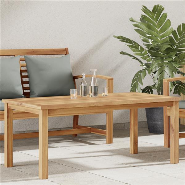 Grote foto vidaxl salontafel bruin 110 x 55 x 45 cm massief teakhout tuin en terras tuinmeubelen