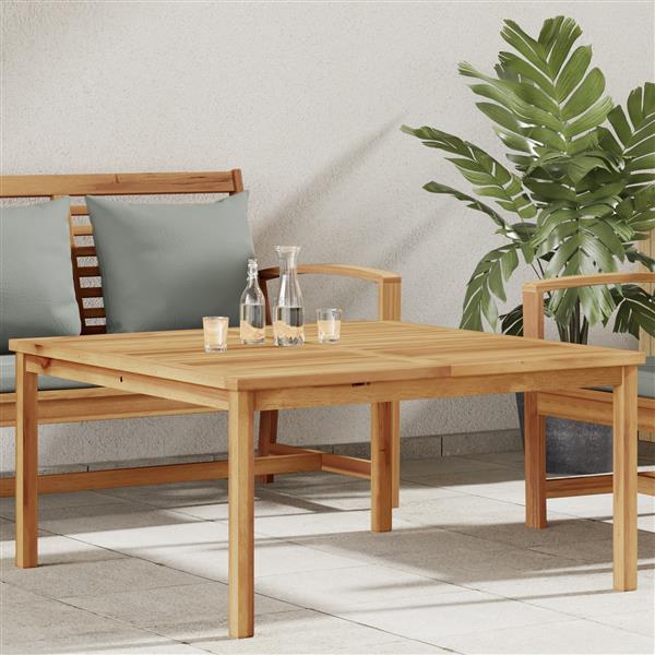 Grote foto vidaxl salontafel bruin 110 x 110 x 45 cm massief teakhout tuin en terras tuinmeubelen