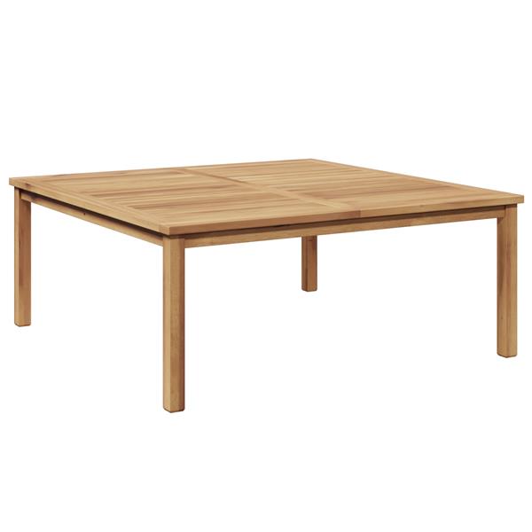 Grote foto vidaxl salontafel bruin 110 x 110 x 45 cm massief teakhout tuin en terras tuinmeubelen