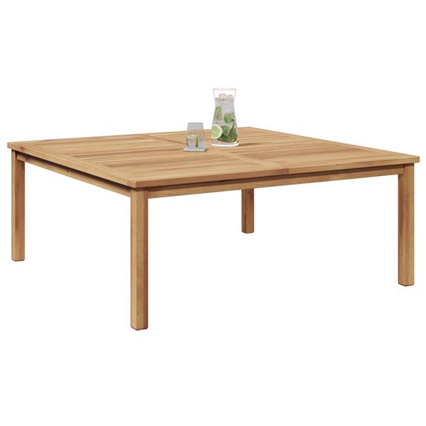 Grote foto vidaxl salontafel bruin 110 x 110 x 45 cm massief teakhout tuin en terras tuinmeubelen