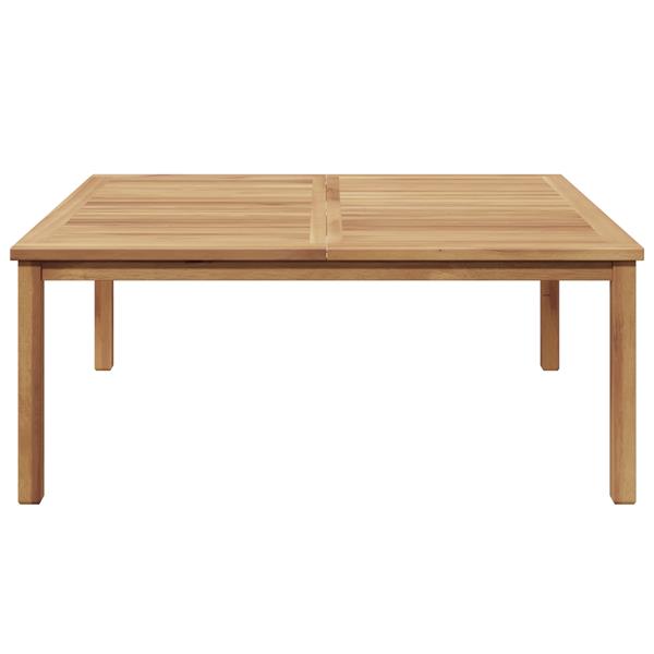 Grote foto vidaxl salontafel bruin 110 x 110 x 45 cm massief teakhout tuin en terras tuinmeubelen