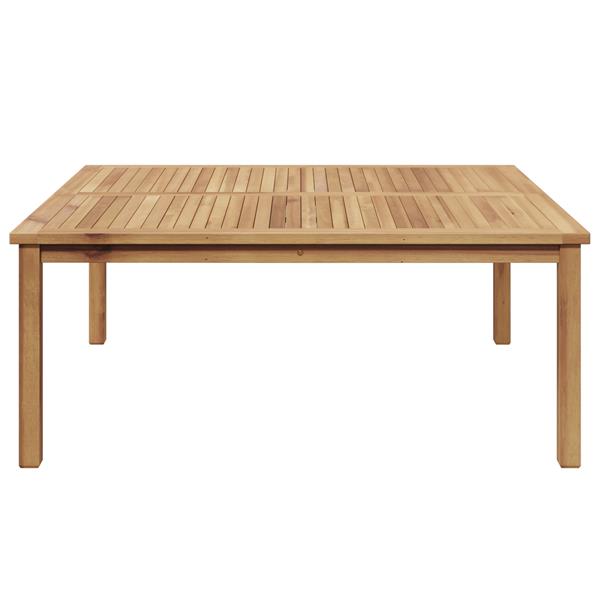 Grote foto vidaxl salontafel bruin 110 x 110 x 45 cm massief teakhout tuin en terras tuinmeubelen