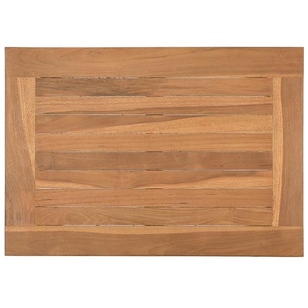 Grote foto vidaxl salontafel bruin 50 x 35 x 36 cm massief teakhout tuin en terras tuinmeubelen