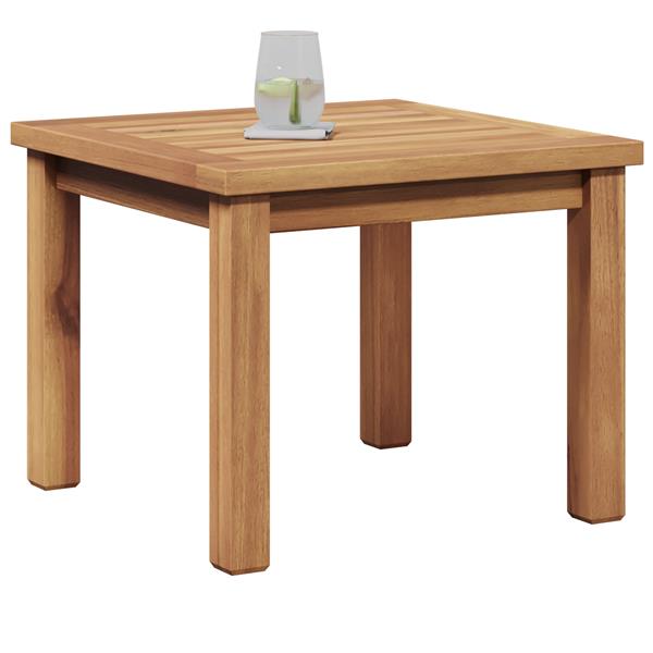 Grote foto vidaxl salontafel bruin 45 x 45 x 36 cm massief teakhout tuin en terras tuinmeubelen