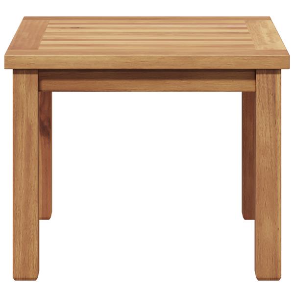 Grote foto vidaxl salontafel bruin 45 x 45 x 36 cm massief teakhout tuin en terras tuinmeubelen