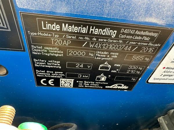 Grote foto vs 22279 elektrische palletwagen linde lepels 2400mm doe het zelf en verbouw hefwerktuigen