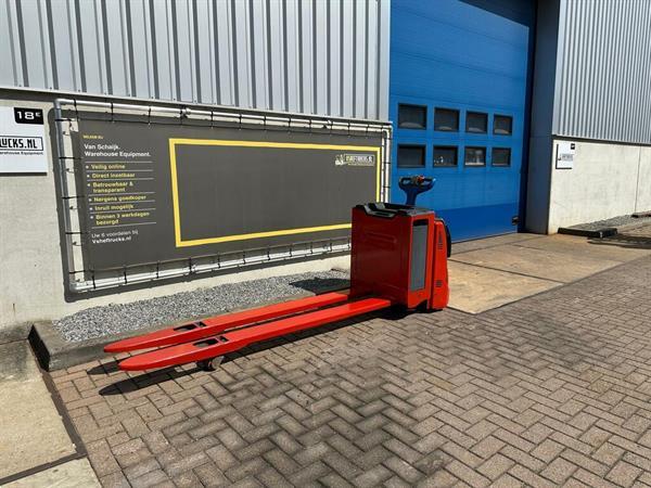 Grote foto vs 22279 elektrische palletwagen linde lepels 2400mm doe het zelf en verbouw hefwerktuigen