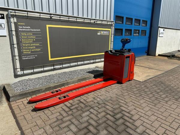 Grote foto vs 22279 elektrische palletwagen linde lepels 2400mm doe het zelf en verbouw hefwerktuigen