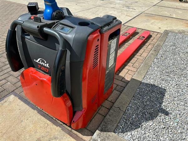 Grote foto vs 22279 elektrische palletwagen linde lepels 2400mm doe het zelf en verbouw hefwerktuigen