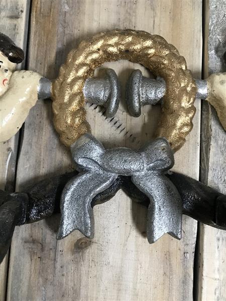Grote foto kapstok met engel in gietijzer en in kleur huis en inrichting woningdecoratie