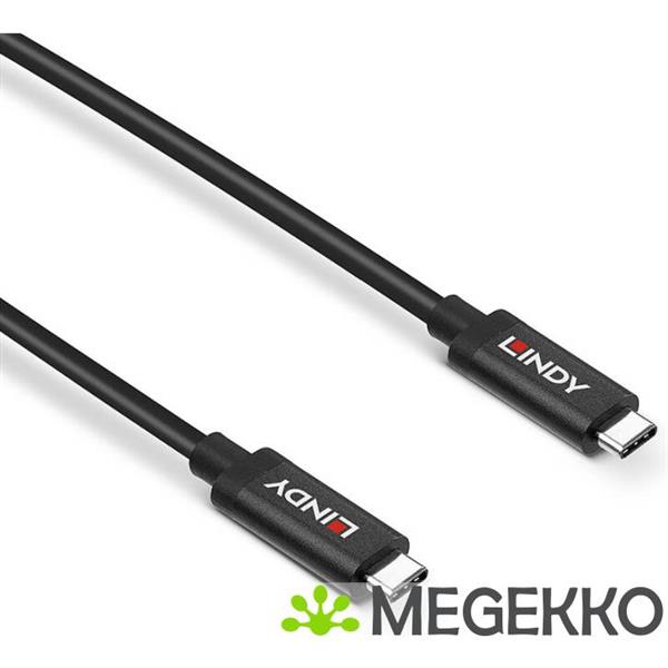 Grote foto lindy 43308 usb kabel 5 m usb 3.2 gen 2 3.1 gen 2 usb c zwart computers en software overige computers en software