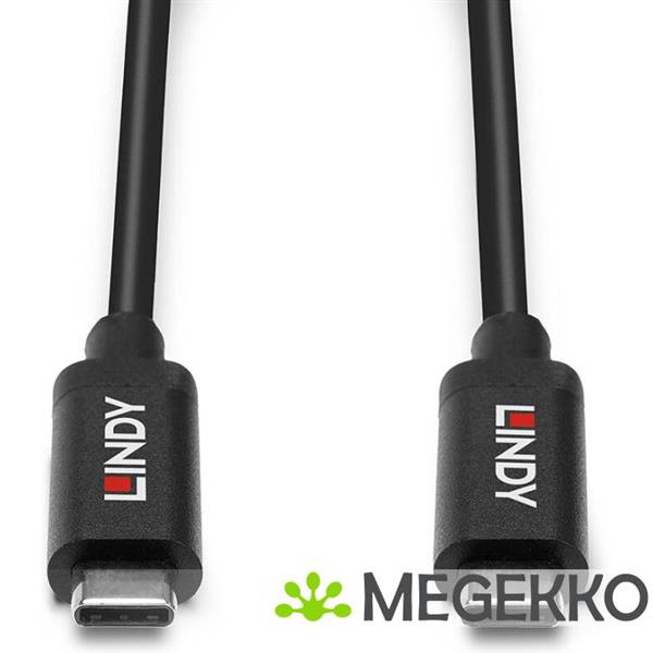 Grote foto lindy 43308 usb kabel 5 m usb 3.2 gen 2 3.1 gen 2 usb c zwart computers en software overige computers en software