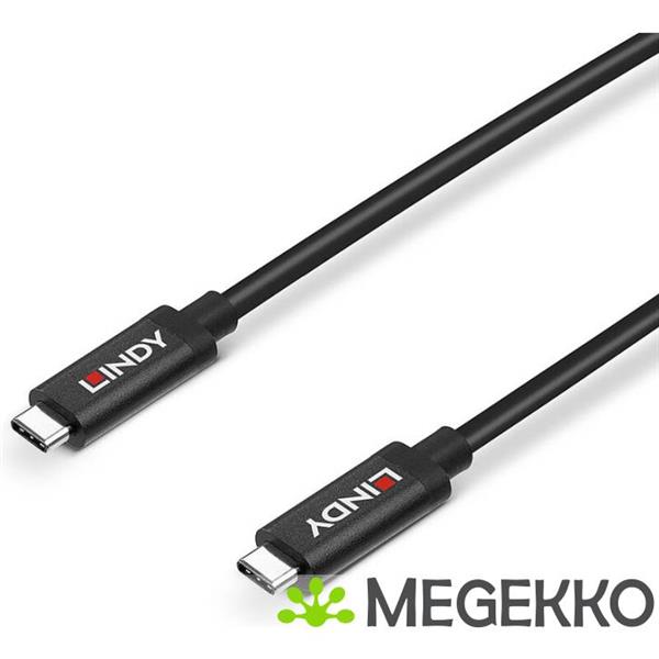 Grote foto lindy 43308 usb kabel 5 m usb 3.2 gen 2 3.1 gen 2 usb c zwart computers en software overige computers en software