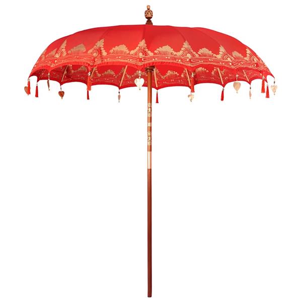 Grote foto vidaxl parasol anders rood x 250 cm tuin en terras overige tuin en terras