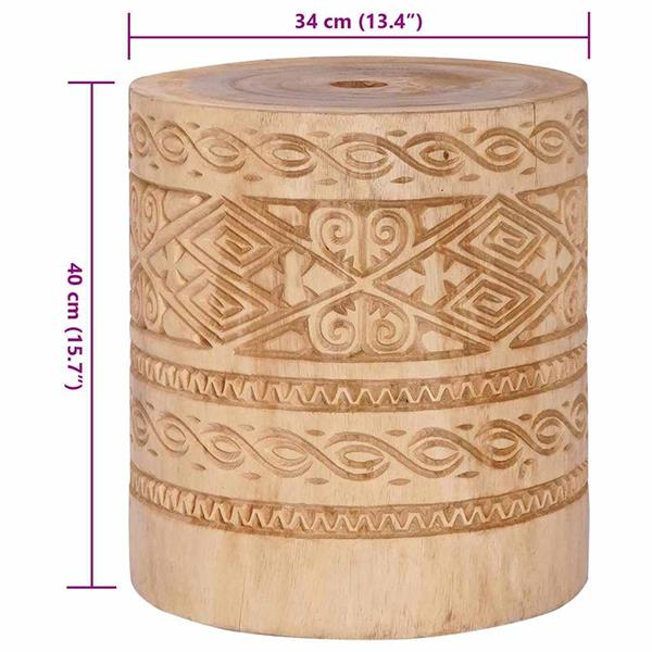 Grote foto vidaxl parasolvoet anders bruin 34 x 40 cm massief hout tuin en terras overige tuin en terras