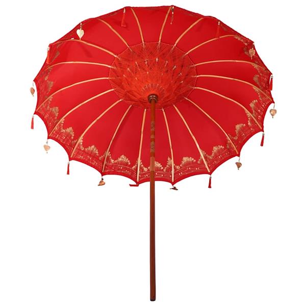 Grote foto vidaxl parasol anders rood x 250 cm tuin en terras overige tuin en terras