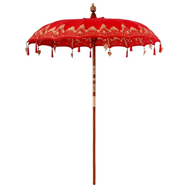Grote foto vidaxl parasol anders rood x 250 cm tuin en terras overige tuin en terras
