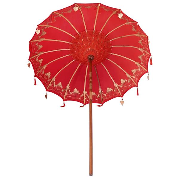 Grote foto vidaxl parasol anders rood x 250 cm tuin en terras overige tuin en terras
