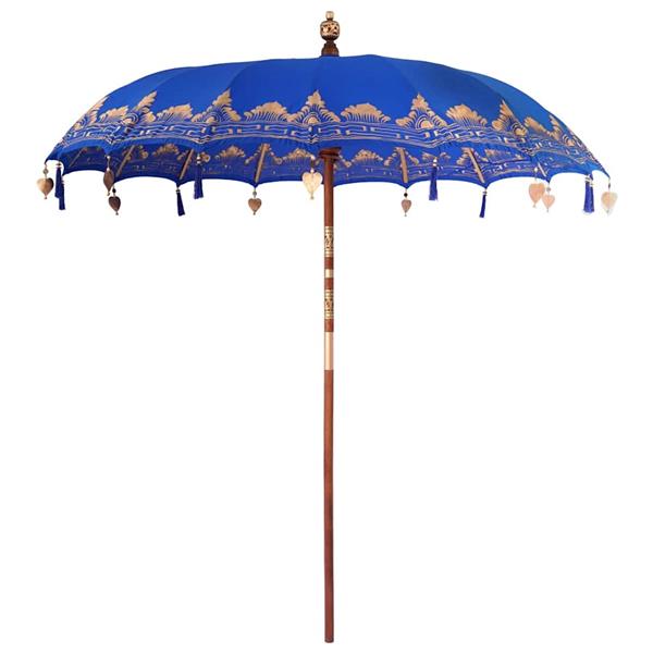 Grote foto vidaxl parasol anders blauw x 250 cm tuin en terras overige tuin en terras