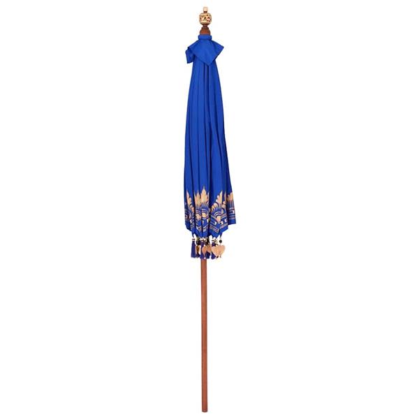 Grote foto vidaxl parasol anders blauw x 250 cm tuin en terras overige tuin en terras