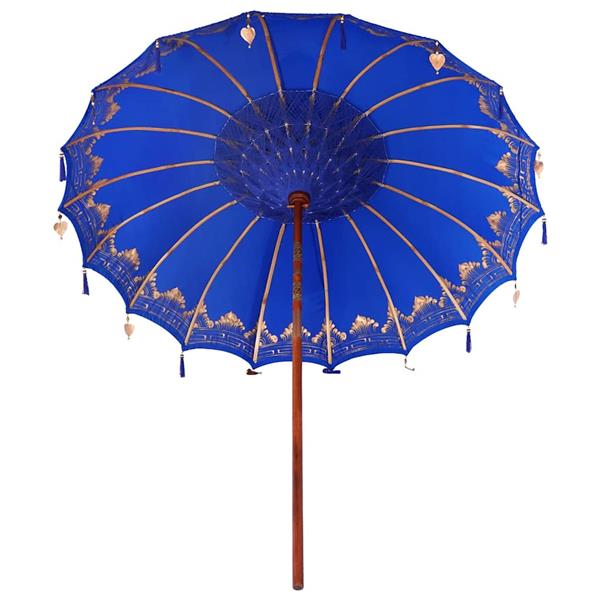 Grote foto vidaxl parasol anders blauw x 250 cm tuin en terras overige tuin en terras