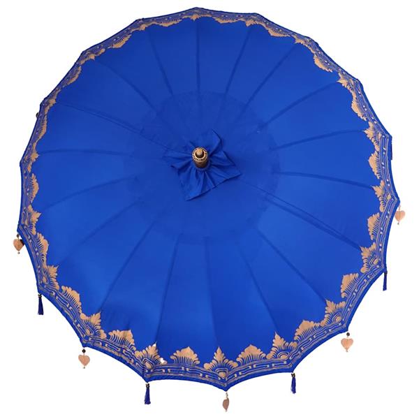Grote foto vidaxl parasol anders blauw x 250 cm tuin en terras overige tuin en terras