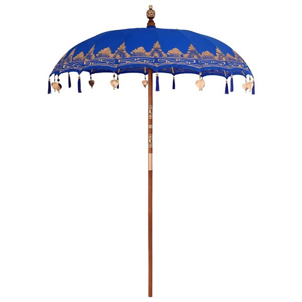 Grote foto vidaxl parasol anders blauw x 250 cm tuin en terras overige tuin en terras