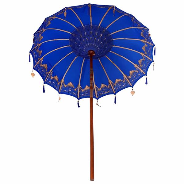 Grote foto vidaxl parasol anders blauw x 250 cm tuin en terras overige tuin en terras