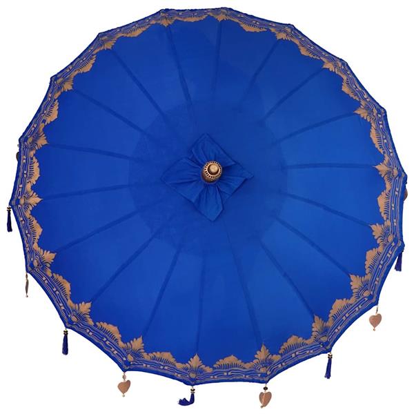 Grote foto vidaxl parasol anders blauw x 250 cm tuin en terras overige tuin en terras